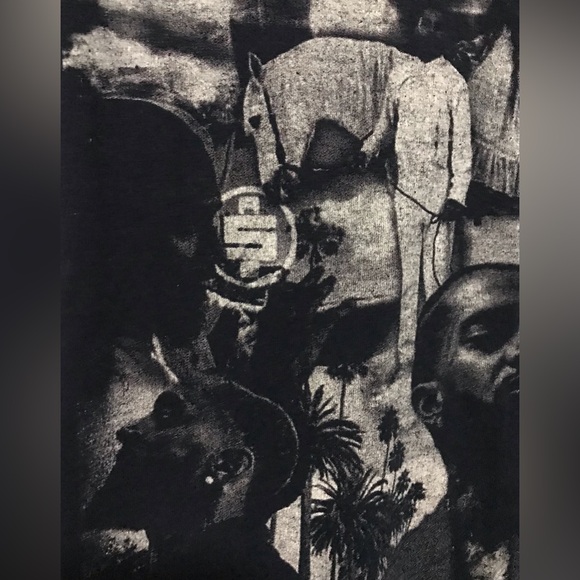 Nipsey Hustle Crenshaw Mens Medium Blue Cotton Shirt All $ In *Rare - Picture 3 of 4